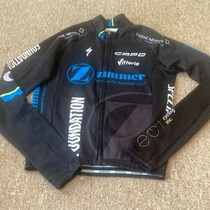 Capo Cycling Jacket with Blue and Green Highlights